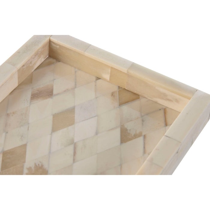 Табла Home ESPRIT Кост Дърво манго Колониален 20,5 x 15,5 x 2,8 cm