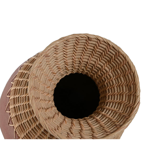 Ваза Home ESPRIT Естествен теракота 24 x 24 x 35 cm