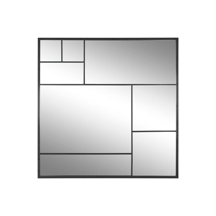 Стенно огледало Home ESPRIT Черен 90 x 2 x 90 cm