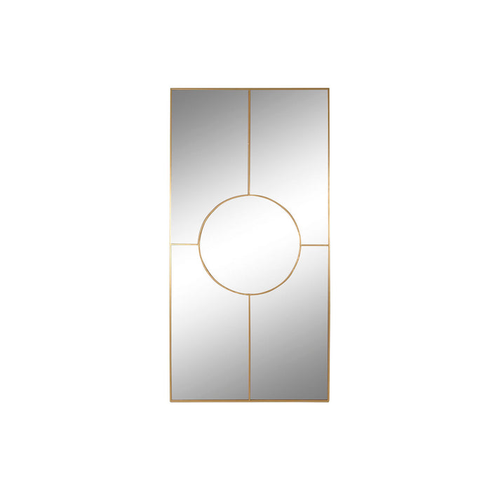 Стенно огледало Home ESPRIT Златен 90 x 2 x 180 cm