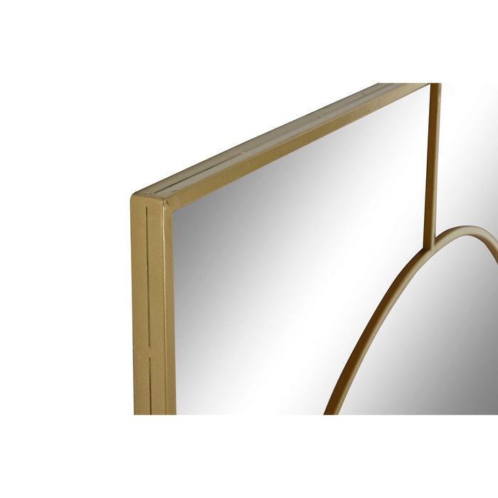 Стенно огледало Home ESPRIT Златен 90 x 2 x 180 cm