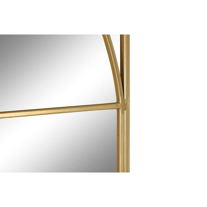 Стенно огледало Home ESPRIT Златен 90 x 2 x 180 cm
