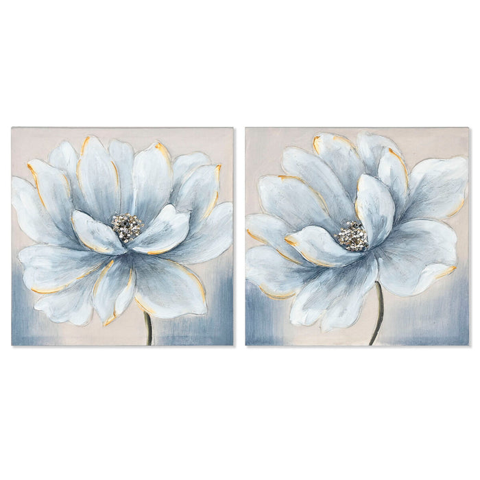 Пластно Home ESPRIT Пластно Дървен MDF 40 x 2,5 x 40 cm