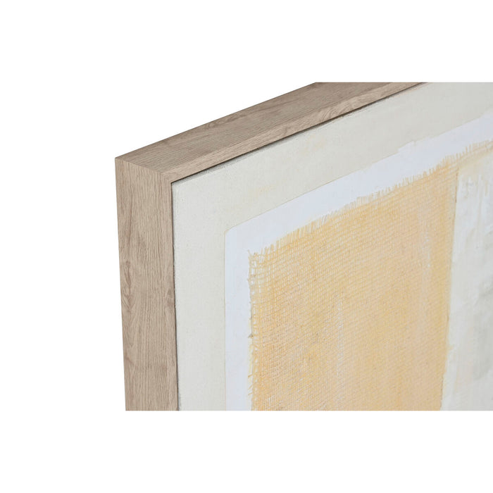 Картина Home ESPRIT Черен Бежов Юта полистирен Абстрактен Град 82 x 3,8 x 82 cm (2 броя)