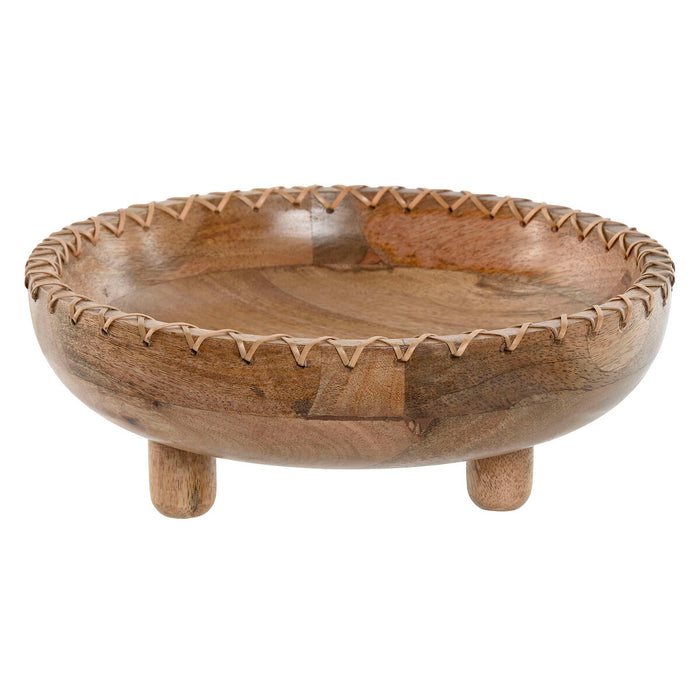 Украса за център на маса Home ESPRIT Естествен Дърво манго 25 x 25 x 9 cm
