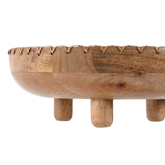Украса за център на маса Home ESPRIT Естествен Дърво манго 25 x 25 x 9 cm