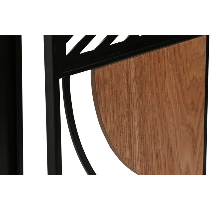 Декорация за стена Home ESPRIT Черен Естествен Град 40 x 2 x 60 cm (3 броя)
