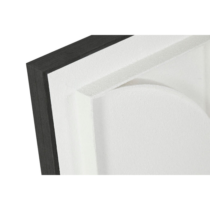 Картина 3D Home ESPRIT Гипс Дървен MDF 60 x 6,5 x 60 cm