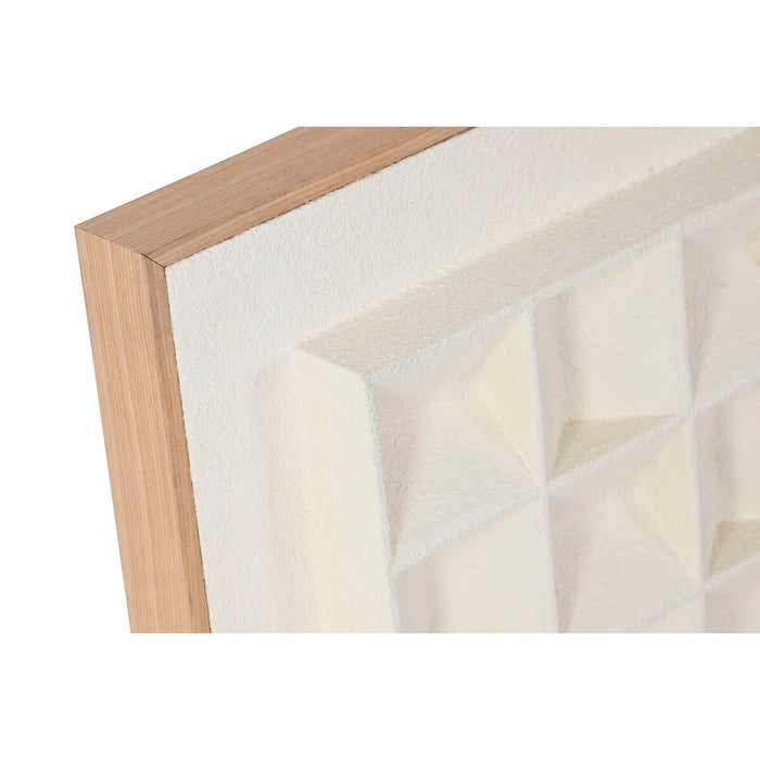 Картина 3D Home ESPRIT Гипс Дървен MDF 60 x 7 x 60 cm