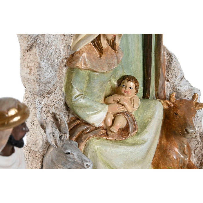 Рождествена Коледна Сцена Home ESPRIT Многоцветен Смола 19,5 x 11 x 31,5 cm (2 броя)
