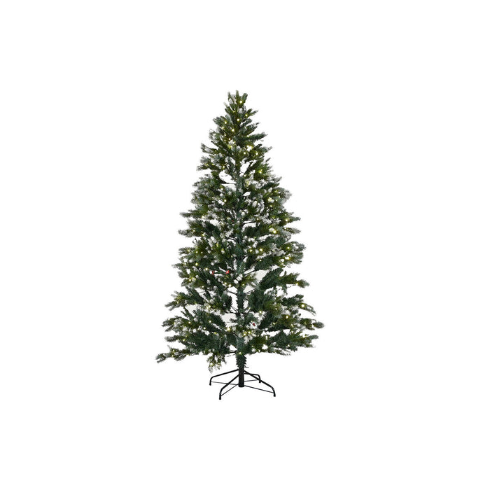 Коледно дърво Home ESPRIT Зелен Метал полиетилен Снежен 130 x 130 x 210 cm