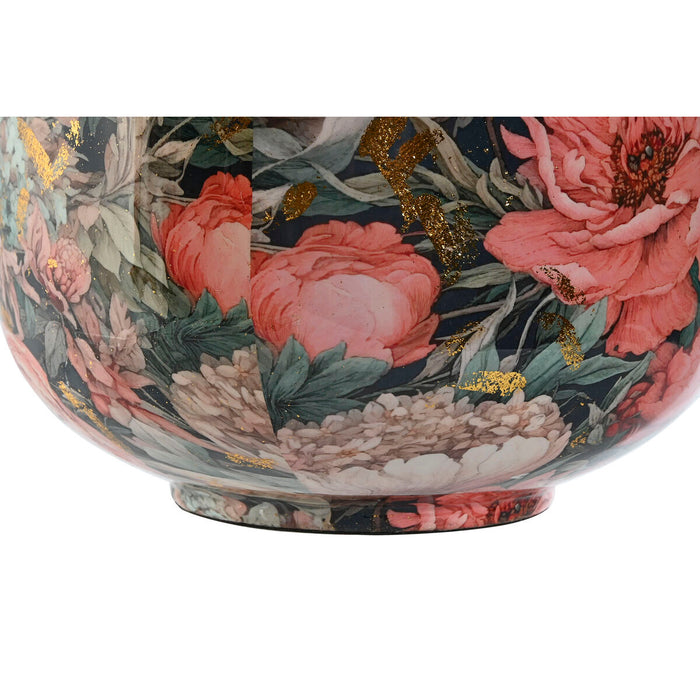 Ваза Home ESPRIT Многоцветен Розов Метал 25 x 25 x 69,3 cm