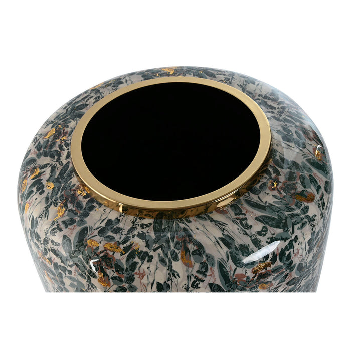 Ваза Home ESPRIT Зелен Златен Метал 33 x 33 x 35,5 cm