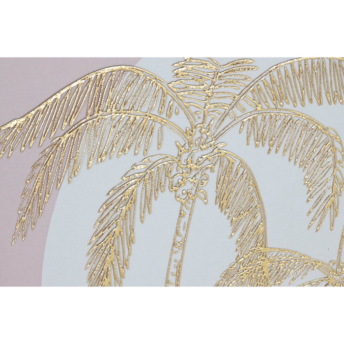 Картина Home ESPRIT Бял Бежов Палми Скандинавски 45 x 2,2 x 60 cm (2 броя)