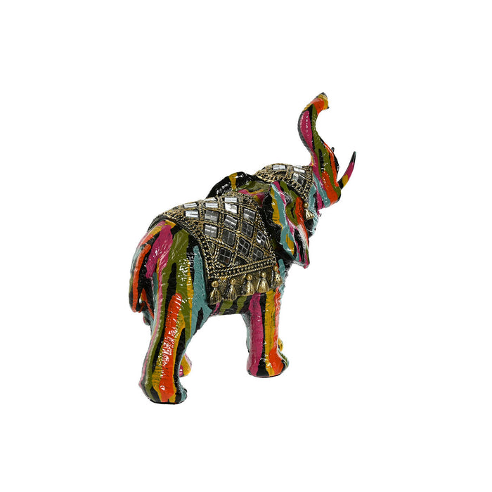 Декоративна фигурка Home ESPRIT Многоцветен Смола Слон 21,5 x 8,5 x 19,5 cm