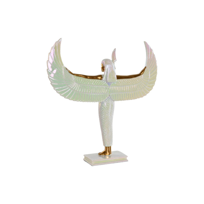 Декоративна фигурка Home ESPRIT Бял Златен Смола Ориенталски 34 x 6,5 x 33,5 cm