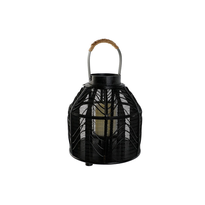 Поставка за свещ Home ESPRIT Черен Метал 26,5 x 26,5 x 28 cm