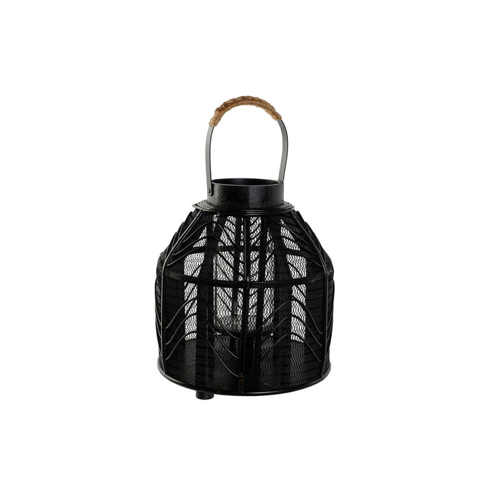 Поставка за свещ Home ESPRIT Черен Метал 26,5 x 26,5 x 28 cm