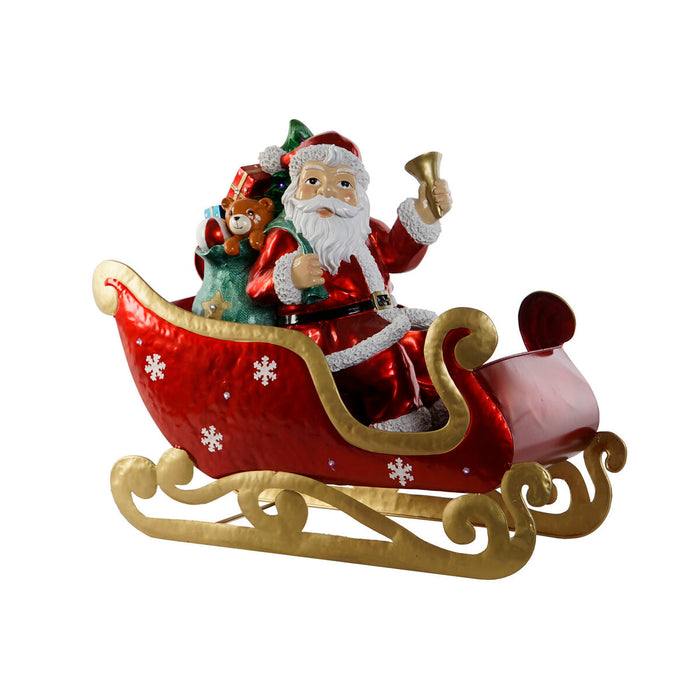 Коледна Украса Home ESPRIT Червен Многоцветен Дядо Коледа 64 x 26 x 60 cm