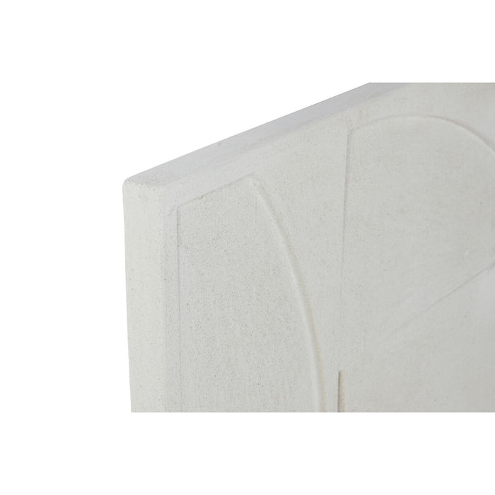 Декорация за стена Home ESPRIT Бял Модерен 80 x 4 x 80 cm (2 броя)
