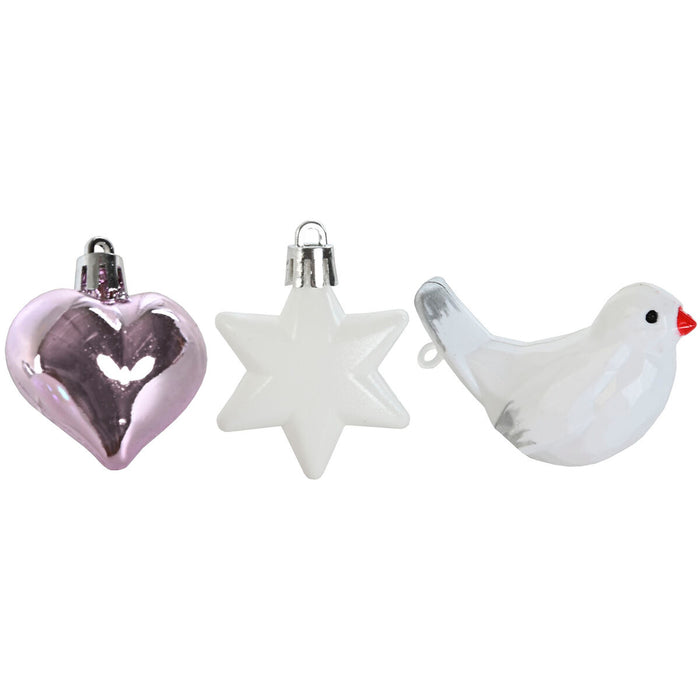 Коледни топки Home ESPRIT Розов PVC 25 x 6 x 25 cm