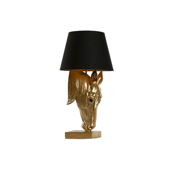 Настолна лампа Home ESPRIT Черен Златен Смола 50 W 220 V 30 x 30 x 59 cm