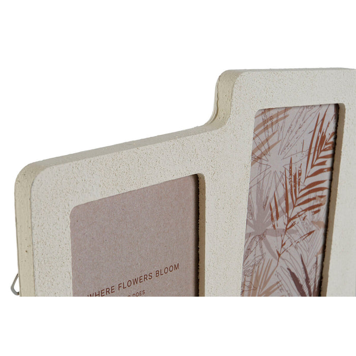 Рамка за снимки Home ESPRIT Бежов Кристал Дървен MDF Скандинавски 50 X 2 X 22 cm