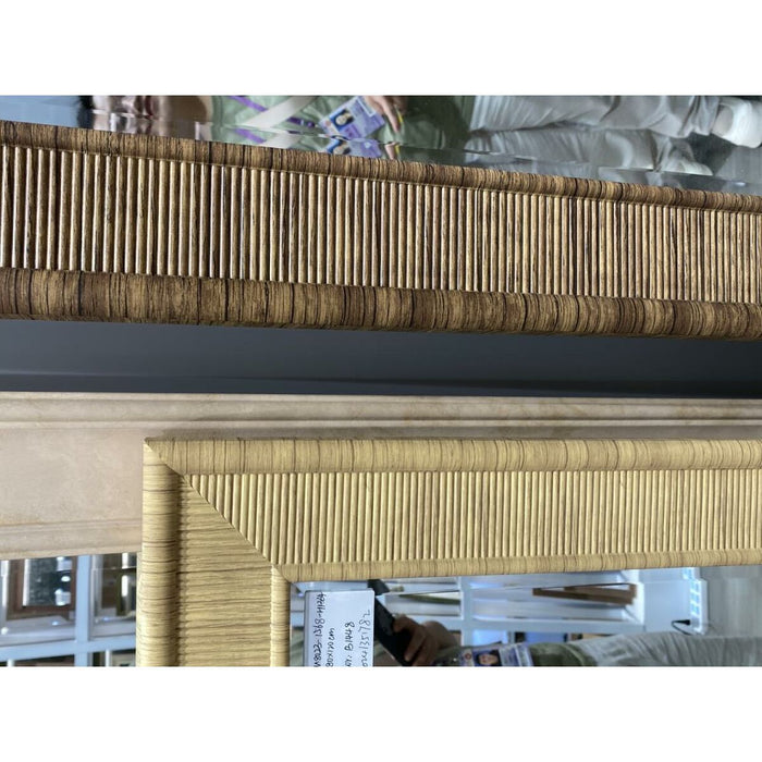 Стенно огледало Home ESPRIT Бежов Естествен Scandi 60 x 2 x 90 cm (4 броя)