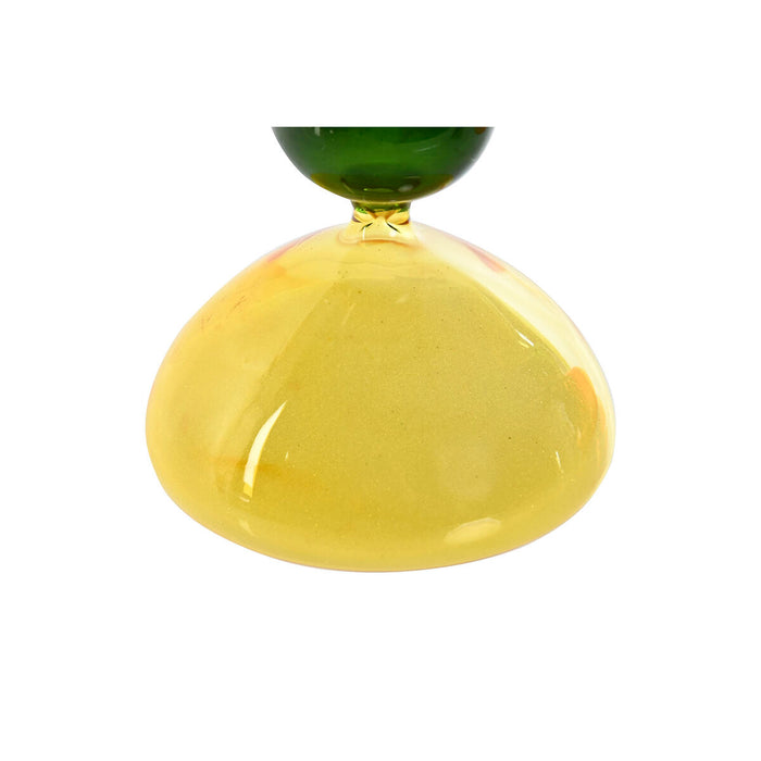 Декоративна фигурка Home ESPRIT Зелен Оранжев 10,3 X 10,3 X 19,5 cm Пясъчен часовник (2 броя)