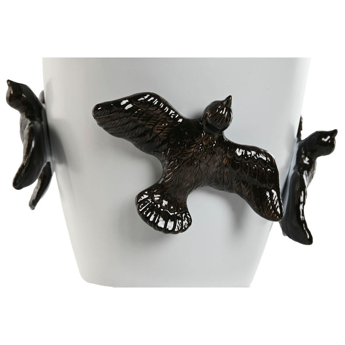Ваза Home ESPRIT Бял Черен Каменинов Модерен 27 X 27 X 29,5 cm