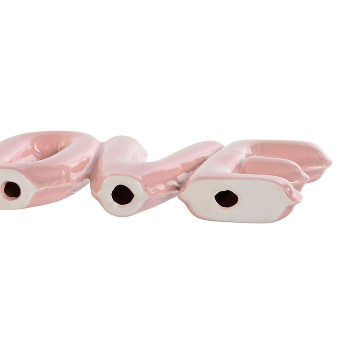 Декоративна фигурка Home ESPRIT LOVE Жълт Розов Детски 24 X 2,5 X 10 cm (2 броя)