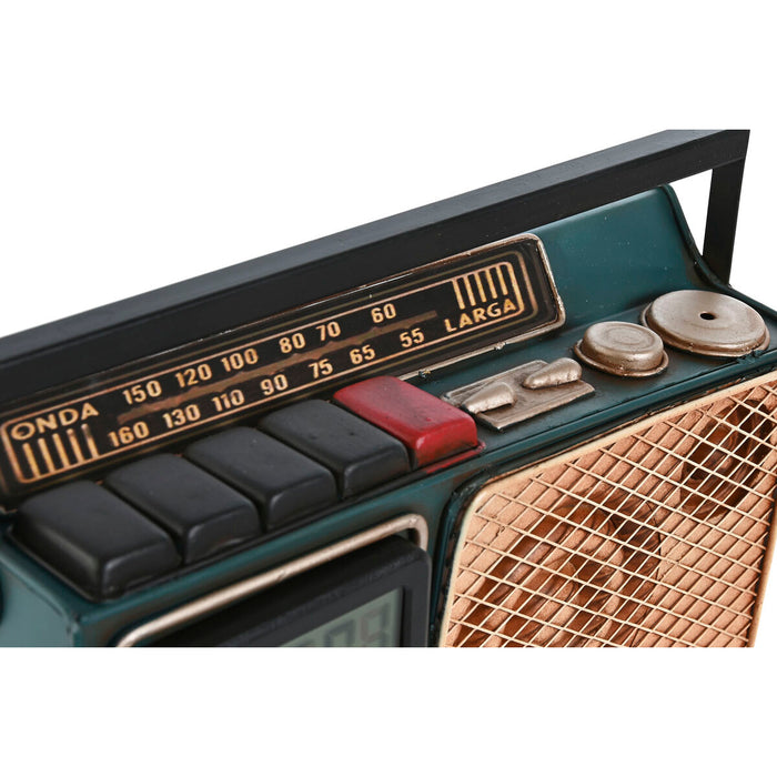 Lauakell Home ESPRIT Златен Тъмнозелено Метал Радио 24 x 8 x 17 cm