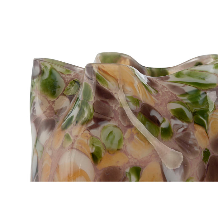 Ваза Home ESPRIT Многоцветен Кристал Модерен 18 x 18 x 21,5 cm