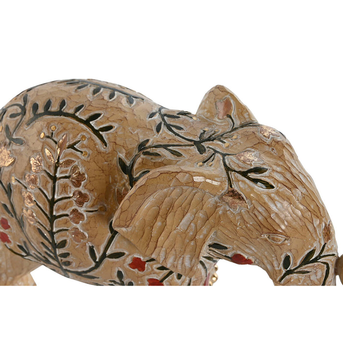 Декоративна фигурка Home ESPRIT Многоцветен Слон 32,5 x 12,5 x 21 cm