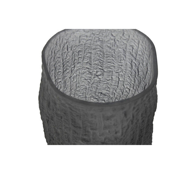 Ваза Home ESPRIT Сив Кристал Модерен 13 x 13 x 21 cm
