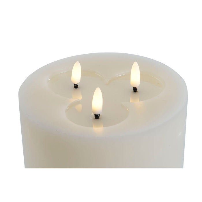 LED Свещ Home ESPRIT Бежов 15 x 15 x 7 cm (AA)