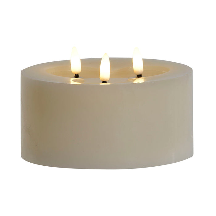 LED Свещ Home ESPRIT Бежов 15 x 15 x 7 cm (AA)