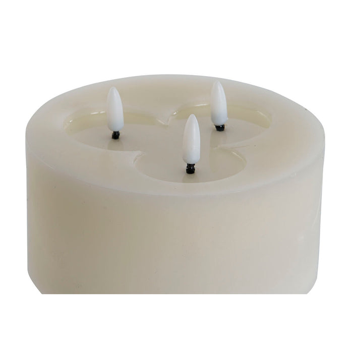 LED Свещ Home ESPRIT Бежов 15 x 15 x 7 cm (AA)