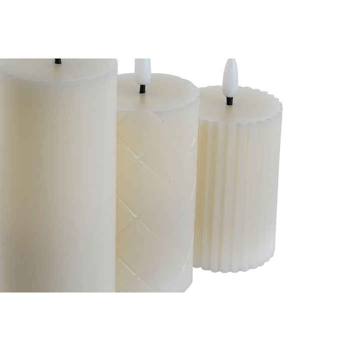 LED Свещ Home ESPRIT Бежов 5,5 x 5,5 x 13,5 cm (AA)