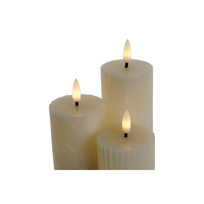 LED Свещ Home ESPRIT Бежов 5,5 x 5,5 x 13,5 cm (AA)