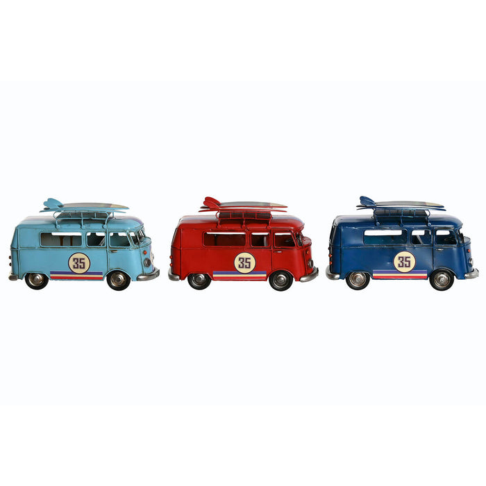Декоративна фигурка Home ESPRIT Червен Небесно синьо Морско син 27 x 10 x 16 cm (3 броя)