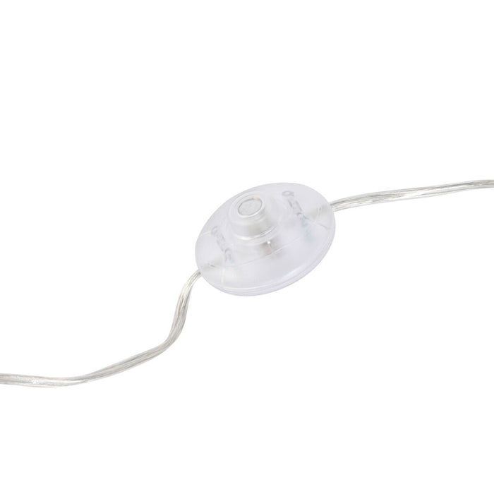 Лампион Home ESPRIT Бял Сребрист 50 W 220 V 35 x 35 x 150 cm (3 Части)