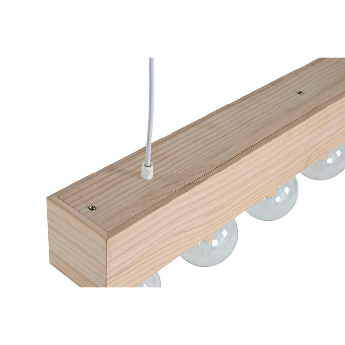 Полилей Home ESPRIT Бял Черен Светло кафяв Дървен 50 W 80 x 10 x 30 cm