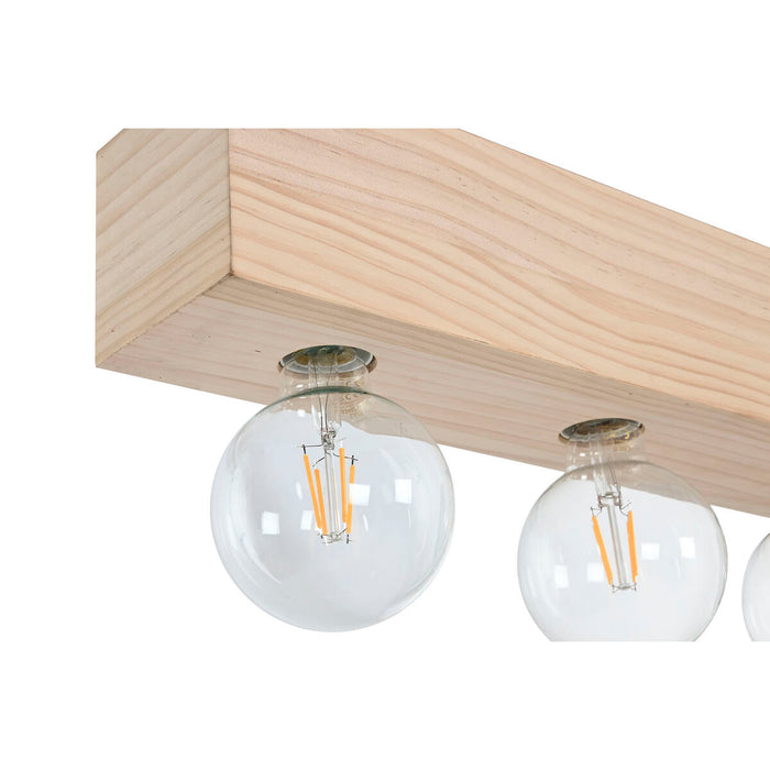 Полилей Home ESPRIT Бял Черен Светло кафяв Дървен 50 W 80 x 10 x 30 cm