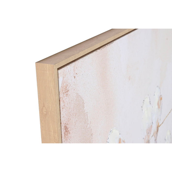 Картина Home ESPRIT Бял Бежов Сив Златен Птици Скандинавски 103 x 4,5 x 143 cm (2 броя)