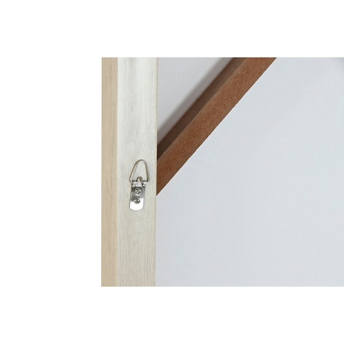 Пластно Home ESPRIT Бял Бежов Рокля Скандинавски 82,5 x 3,5 x 82,5 cm (2 броя)