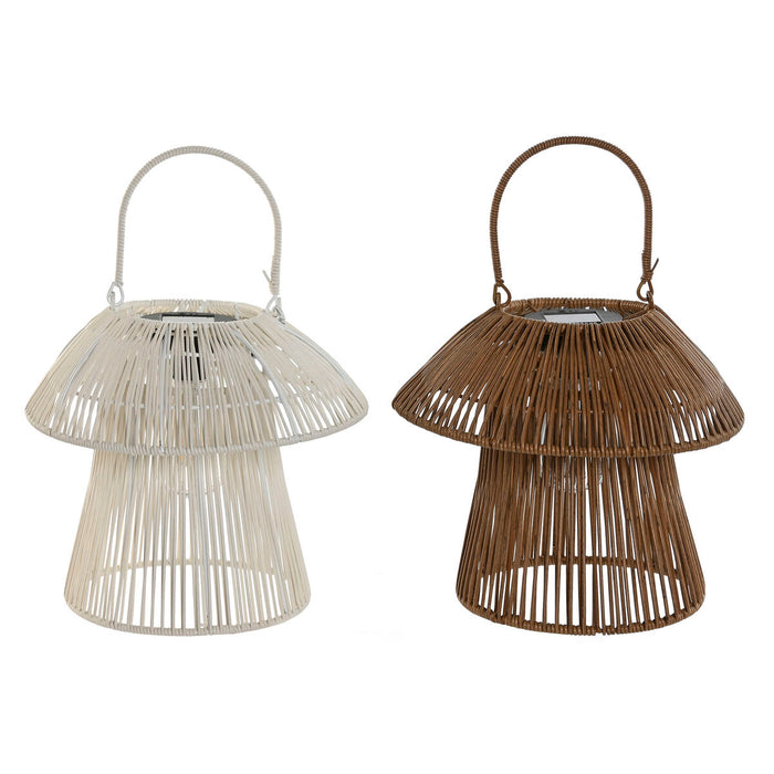 Слънчева лампа Home ESPRIT Бял Кафяв 31 x 31 x 30 cm (2 броя)