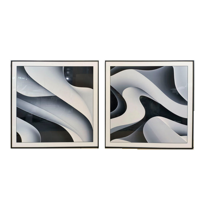 Картина Home ESPRIT Алуминий Дървен MDF 80 x 3,5 x 80 cm