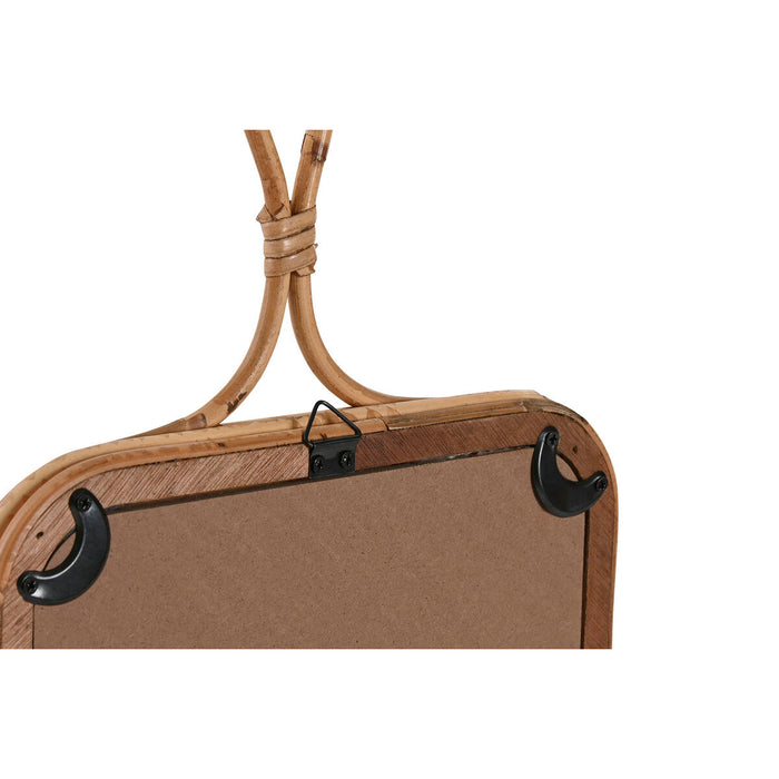 Стенно огледало Home ESPRIT Естествен 24 x 2,5 x 40 cm (2 броя)