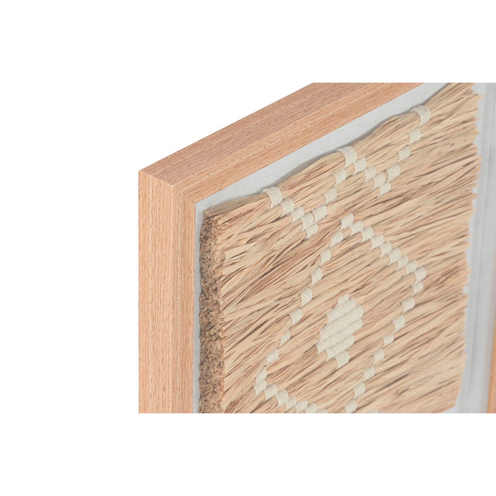 Картина Home ESPRIT Рафия Кристал 40 x 3 x 40 cm